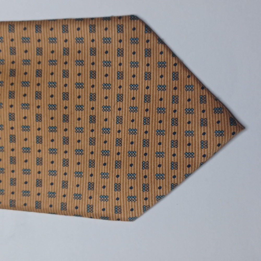 ROMARIO MANZINI Men's 100% Silk Polyester Tie.